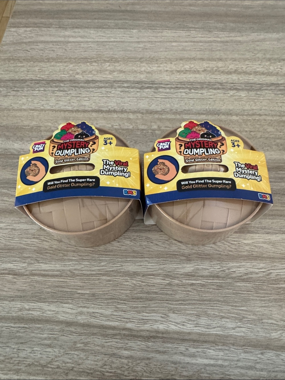 Mystery Dumpling Gold Glitter Edition   Set of 2.  NEW